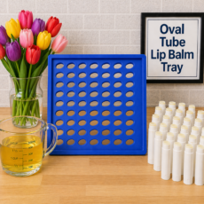 Silicone .15 oval lip balm tray